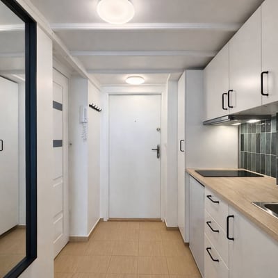 Location appartement compact, lumineux, 20 м², Wola, Varsovie, Pologne