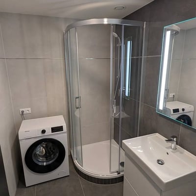 Modern and spacious studio apartment with loggia for rent, 47 m², Hloubětín, Prague 9, Czech Republic