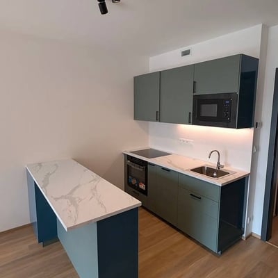 Аренда современной и просторной студии с лоджией, 47 м², Глоубетин, Прага 9, Чехия