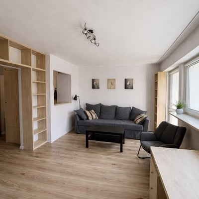 Alquiler de acogedor y luminoso estudio, 28 м², Mokotów, Varsovia, Polonia