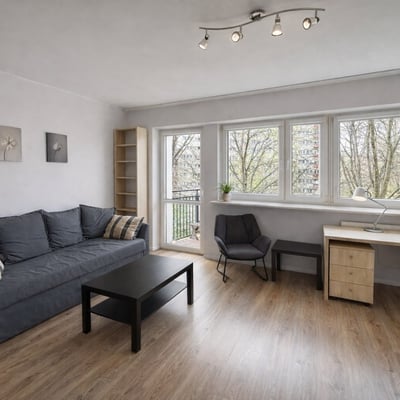 Alquiler de acogedor y luminoso estudio, 28 м², Mokotów, Varsovia, Polonia