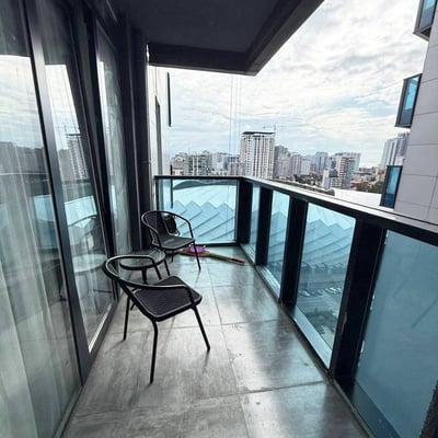 Alquiler de luminoso y limpio apartamento, 48 m², Batumi, Georgia