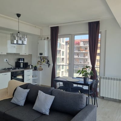 Comfortable, furnished apartment with parking for rent, 55 m², Mamaia Sat, Romania