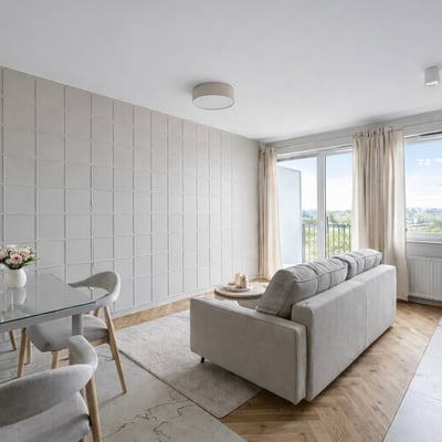 Аренда премиального, нового апартамента, 40 м², Мокотув, Варшава, Польша