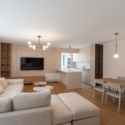 Location d'une maison moderne et meublée, 89 m², quartier de Dedinje, Belgrade, Serbie