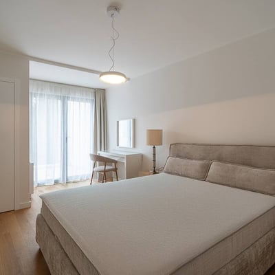 Location d'une maison moderne et meublée, 89 m², quartier de Dedinje, Belgrade, Serbie