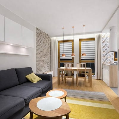 Location d'un appartement spacieux et meublé dans un quartier calme, 77 m², Varsovie, Pologne
