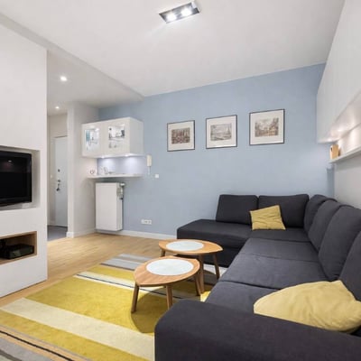 Location d'un appartement spacieux et meublé dans un quartier calme, 77 m², Varsovie, Pologne