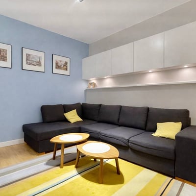 Location d'un appartement spacieux et meublé dans un quartier calme, 77 m², Varsovie, Pologne