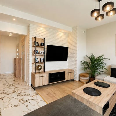 Rent a bright, modern apartment with balcony, 40 m², Mokotów, Warsaw, Poland