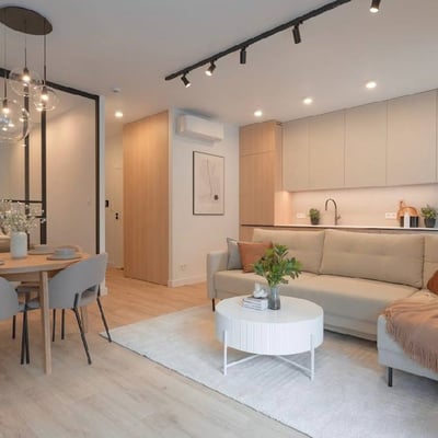 Rent of a modern, bright apartment 44 m² with terrace, Mokotów, Warsaw