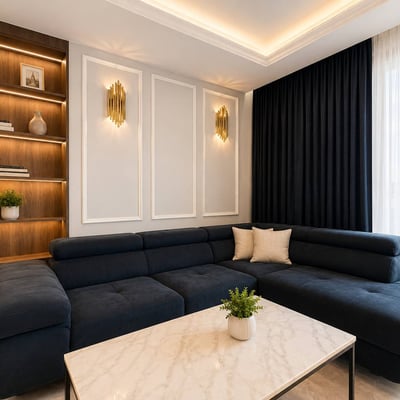 Designer Apartment 56m² for Rent, Mokotów, Warsaw, Poland
