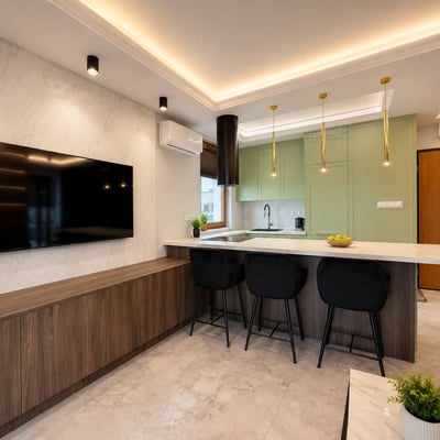 Designer Apartment 56m² for Rent, Mokotów, Warsaw, Poland