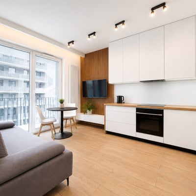 Modern and new 2-room apartment with parking, Wola, Warsaw