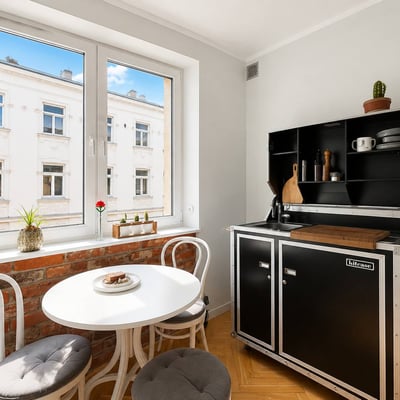 Bright Apartment 35m² with Beautiful View for Rent, Śródmieście, Warsaw, Poland