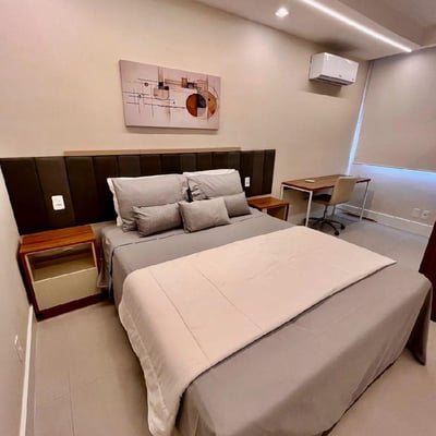 Long-term rental of a 3-room duplex apartment, 90 m², in Barra da Tijuca, Rio de Janeiro, Brazil