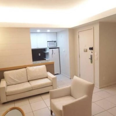 Long-term rental of a 1-room apartment, 57 m², Barra de Tijuca, Rio de Janeiro, Brazil