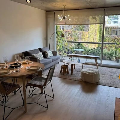 Langzeitmiete – 3-Zimmer-Wohnung mit Balkon und Pool in Buenos Aires, Argentinien, Palermo
