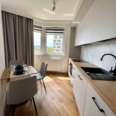 Cozy 2-room apartment 42 m2 with balcony in Krakow