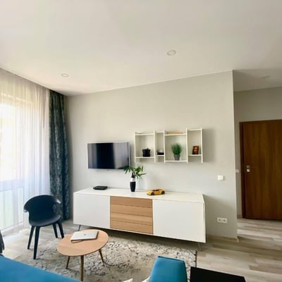 Bright 2-room apartment with balcony in Krakow
