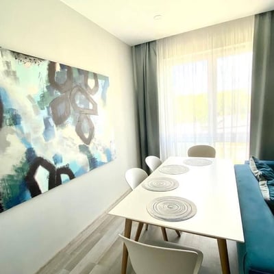 Bright 2-room apartment with balcony in Krakow