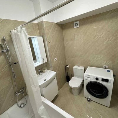 Two-room apartment with new appliances in Bucharest, no pets