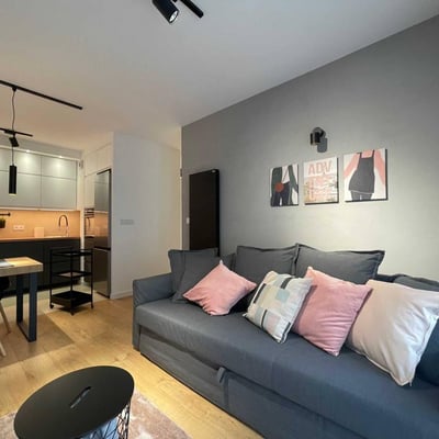 Stylish 3-Room Apartment with Terrace in Grzegórzki, Kraków
