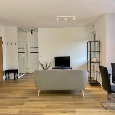 Bright 2-Room Apartment with Balcony in Podgórze, Kraków