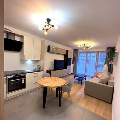 Modern 2-Room Apartment with Balcony in Czyżyny, Kraków