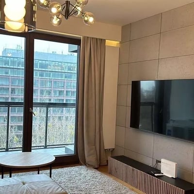 Long-Term Rental: 2-Room Apartment 44 m² with Balcony, Warsaw, Mokotów