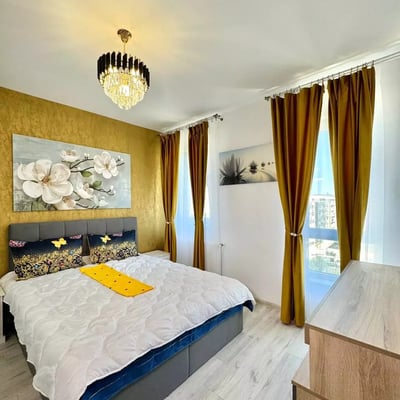 Apartamento Moderno de 1 Dormitorio en Militari Residence, Bucarest en Alquiler