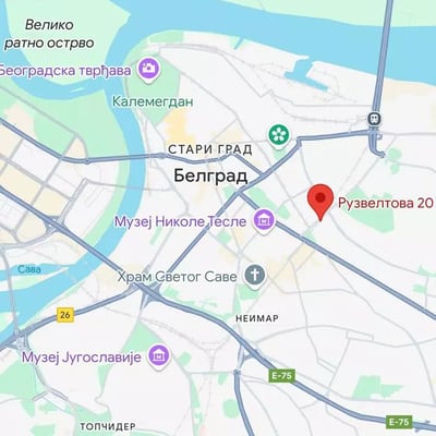 One-room Apartment for Rent Near the City Center in Belgrade