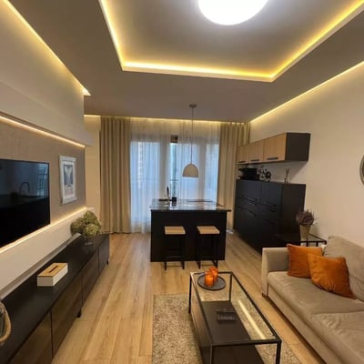 Long-term rental of a two-room apartment in Browary Warszawskie, Warsaw