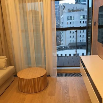 Long-term rental of a 3-room apartment, 50 m², Mennica Residence, Wola, Warsaw