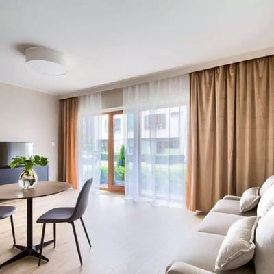 Long-term rental, Warsaw, Mokotów: 1-room apartment with a terrace