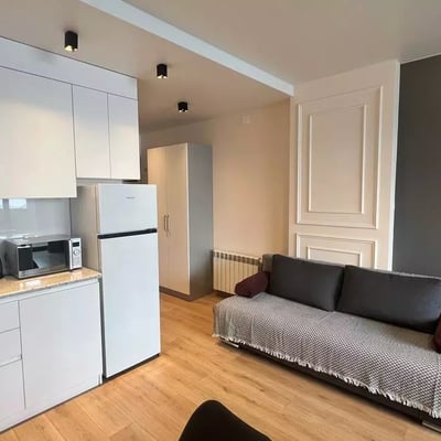 Se alquila un amplio estudio de largo plazo con vista al estadio en Batumi