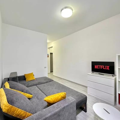 Долгосрочная аренда однокомнатной квартиры в Бухаресте, ЖК "Militari Residence"