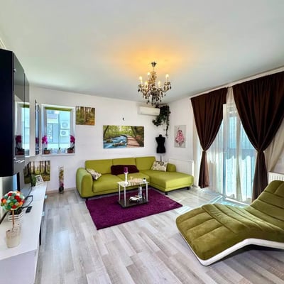 Long-term rental of a two-bedroom apartment in Bucharest, "Militari Residence" complex, Orhideelor 30А Street