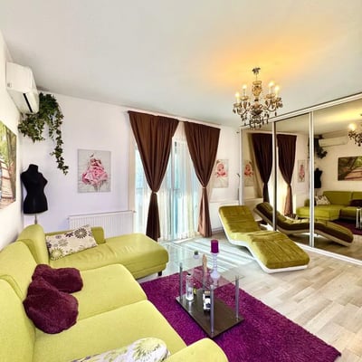 Long-term rental of a two-bedroom apartment in Bucharest, "Militari Residence" complex, Orhideelor 30А Street