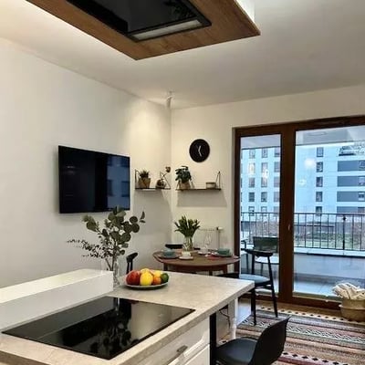 Long-term rental of a 3-rooms apartment 54 m2 in Warsaw, Wola district