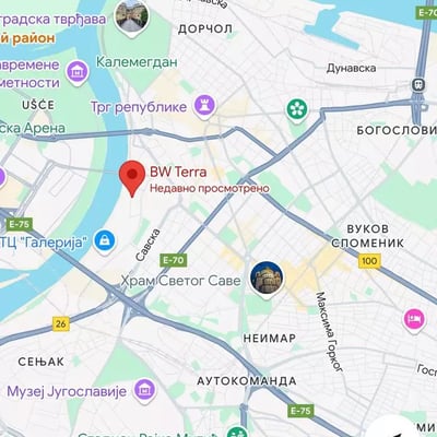 Long-term rental of a 3-rooms apartment in BW Terra complex, Belgrade, Serbia