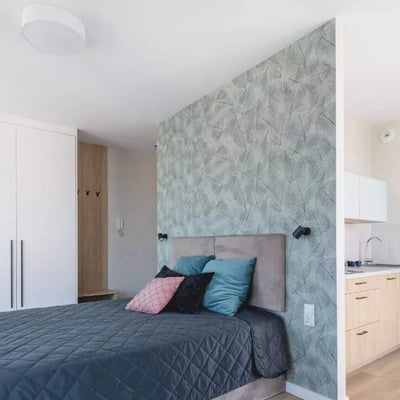 Long-term rental 31 m² high-standard apartment with 1 room, a balcony, and parking option in Prądnik Biały, Kraków