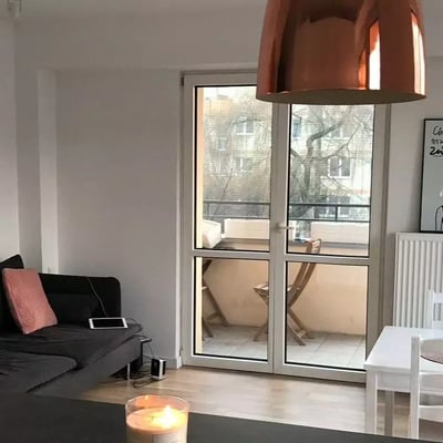 Long-term rental 54 m² apartment with 2 rooms, a balcony, and modern amenities in Prądnik Biały, Kraków
