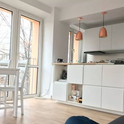 Long-term rental 54 m² apartment with 2 rooms, a balcony, and modern amenities in Prądnik Biały, Kraków