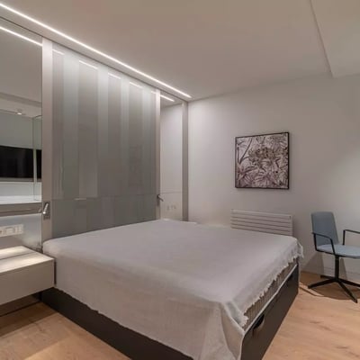 Spacious designer apartment for long-term rent with Sagrada Familia view in Barcelona