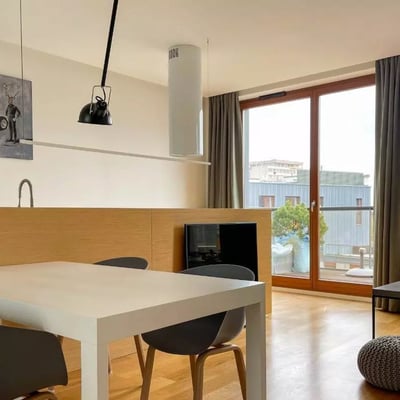 Long-term rental 2-room apartment in a gated complex, Mokotów, Warsaw