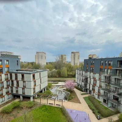 Long-term rental 2-room apartment in a gated complex, Mokotów, Warsaw