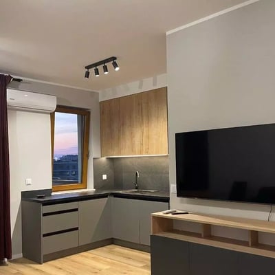 Long-term rental 2-room apartment in a modern gated community, Mokotów, Warsaw