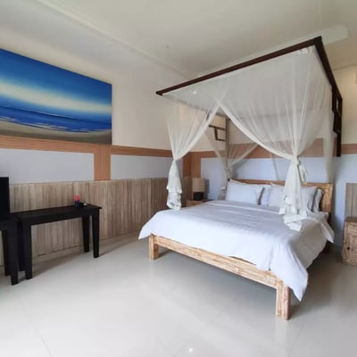 Long-term rental New villa with a gazebo and rice field view in, Ubud, Sayan, Indonesia