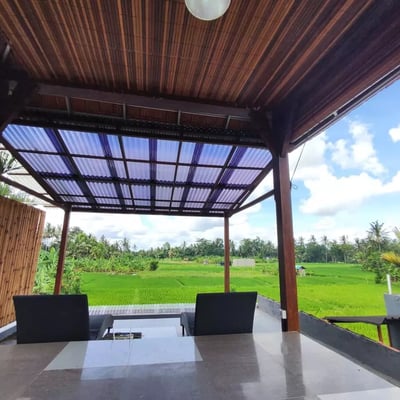 Long-term rental New villa with a gazebo and rice field view in, Ubud, Sayan, Indonesia